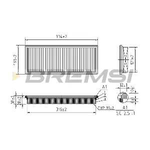BREMSI FA2031