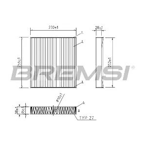 FC2553C BREMSI