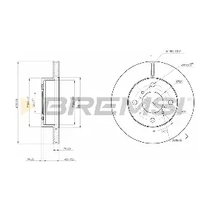 BREMSI CD7117V