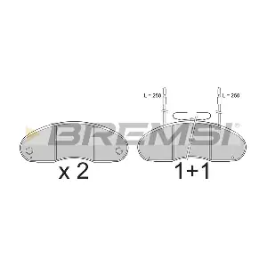 BREMSI BP7242