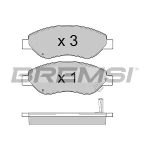 BREMSI BP3407