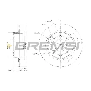 BREMSI CD7395S
