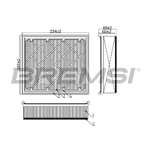 BREMSI FA1182