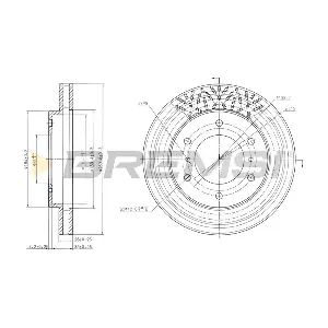 BREMSI CD7384V