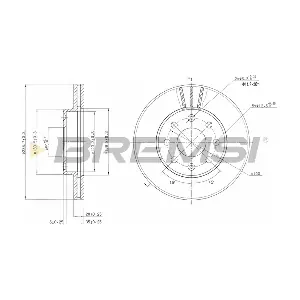 BREMSI CD7279V