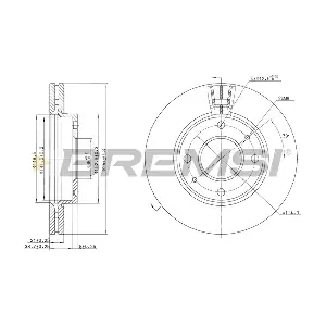 BREMSI CD7270V