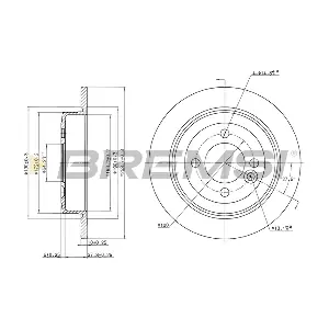 BREMSI CD7128S