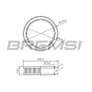 BREMSI FA1638
