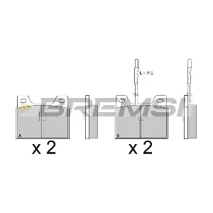 BREMSI BP2066