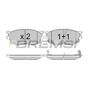 BREMSI BP2912