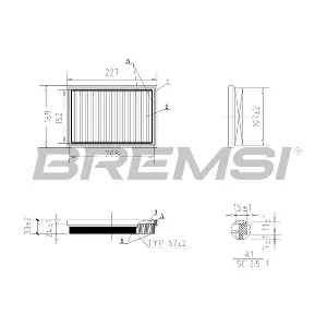 BREMSI FA1058