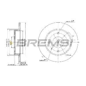 BREMSI CD7622S