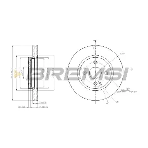 BREMSI CD7738V