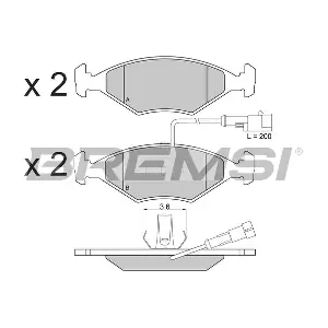 BREMSI BP2776