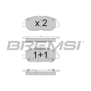 BREMSI BP3786