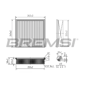 BREMSI FA2088