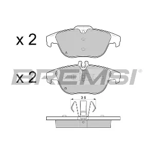 BREMSI BP3328