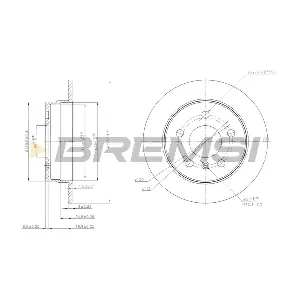 BREMSI CD7258S