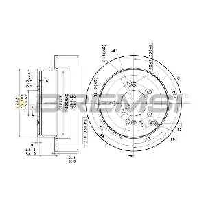 BREMSI CD7493S