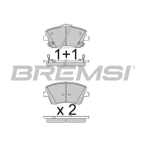 BREMSI BP3834