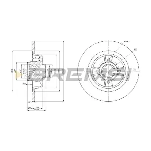 BREMSI CD7656S