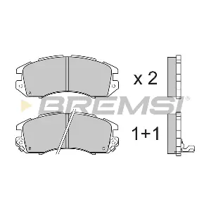 BREMSI BP2535