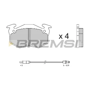 BREMSI BP2334