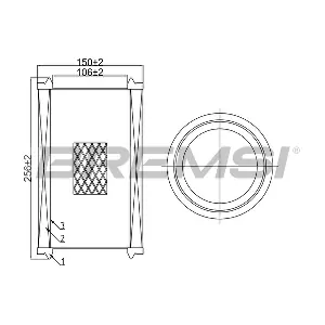 BREMSI FA1068