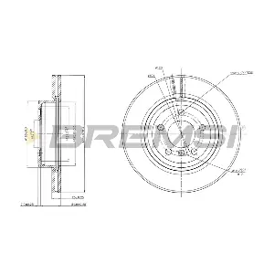 BREMSI CD7271V