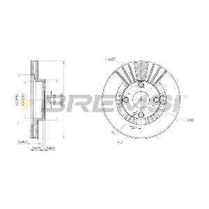 BREMSI CD7105V