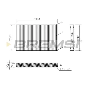 BREMSI FC1549