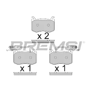 BREMSI BP3792