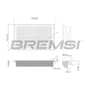 BREMSI FA1206
