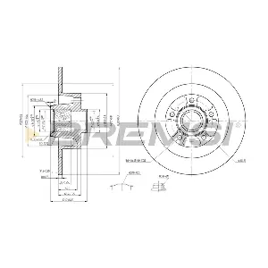 BREMSI CD7729S