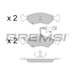 BREMSI BP2163