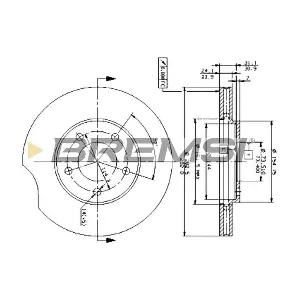 BREMSI CD6366V