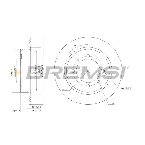 BREMSI CD6886S