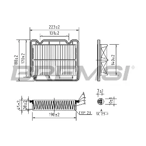 BREMSI FA1072 Повітряний фільтр