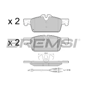 BREMSI BP3464