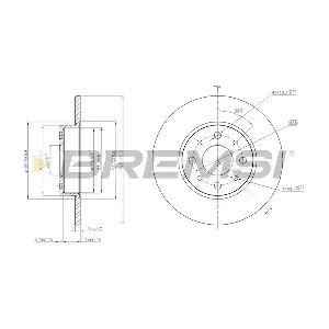 BREMSI CD7741S