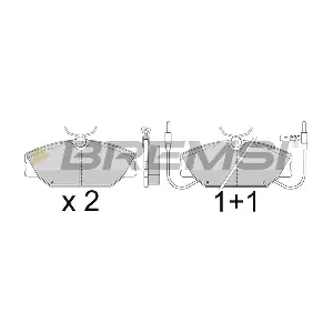 BREMSI BP2277