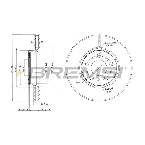 BREMSI CD7163V