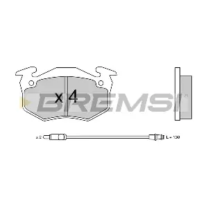 BREMSI BP2229
