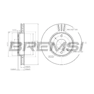BREMSI CD7068V