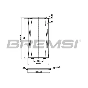 BREMSI FL2893