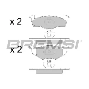 BREMSI BP2672