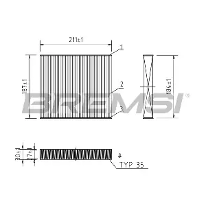 BREMSI FC0908