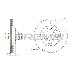 BREMSI CD7132V