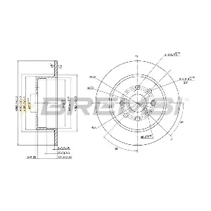 BREMSI CD6814S