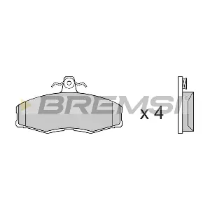 BREMSI BP2208